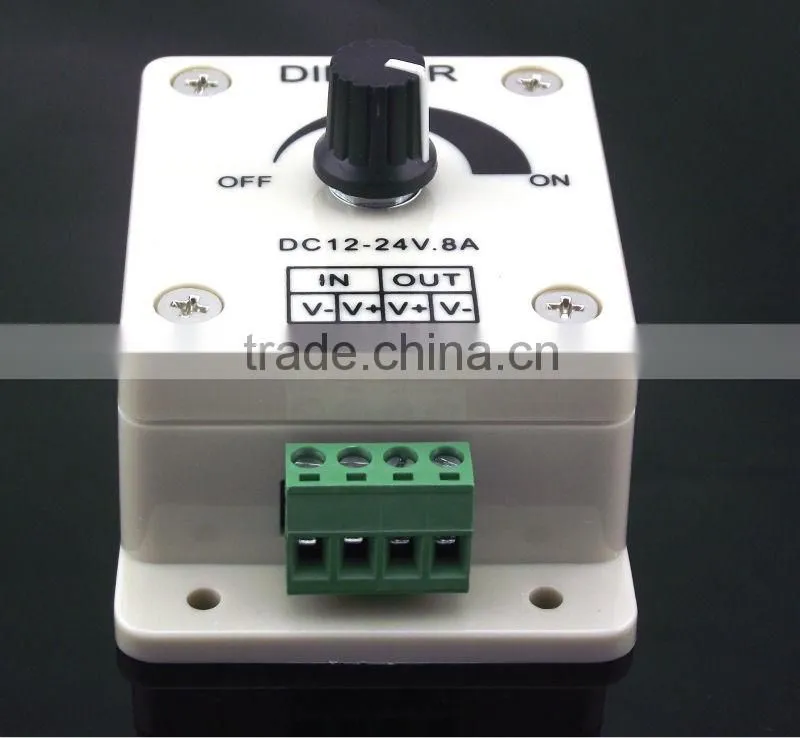 12V 24V 8A LED Dimmer Switch, PWM Digital Dimming,Diy LED Dimmer