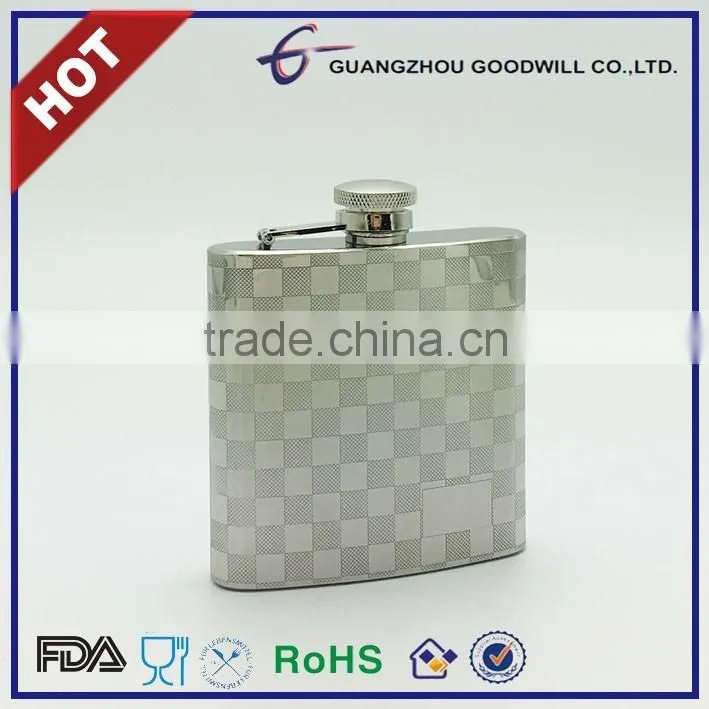 6oz Stainless Steel hip flask/flask