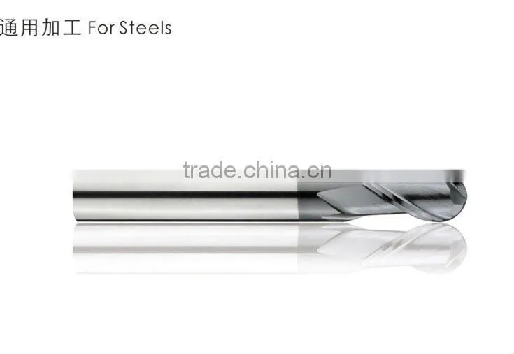 Solid carbide ball End Mill sizes (2 Flutes Ball End Mills)
