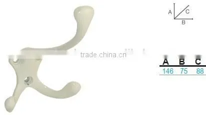 Wholesale Aluminum multicolor wall hook,robe hook,wall mounted hook