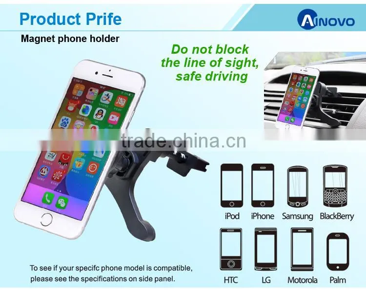 360 Degree Air Vent Magnetic Car Mobile Phone Holder for samsung car mount