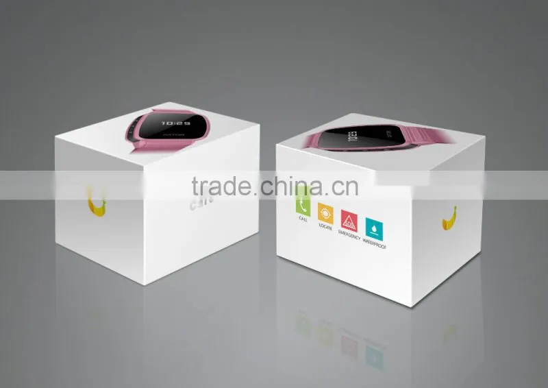 Dual Positioning smart watch for childrens with gps real-time tracking kids phone watch