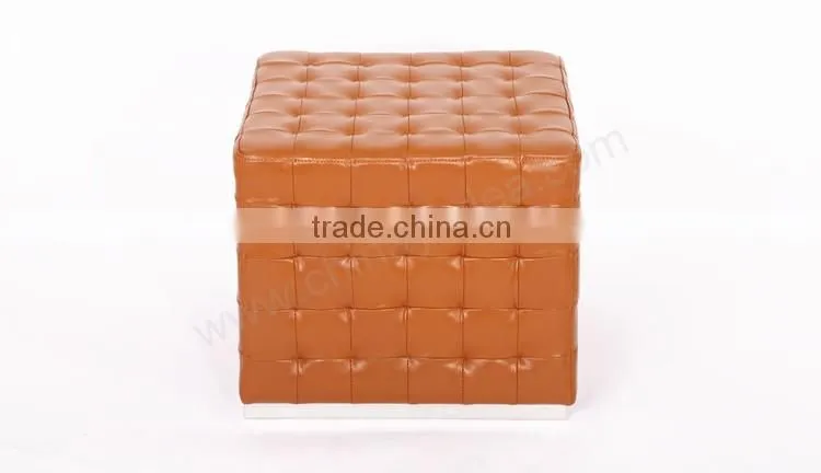 Modern Cube Ottoman leather furniture Cube Ottoman