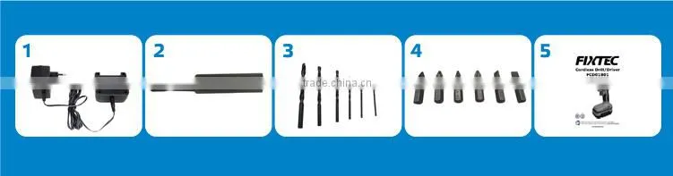 FIXTEC China Power Tool 10mm 18V NI-CD Cordless Drill