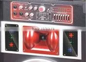 China 12 inch active audio amplifier with mic acoustic 2.0 professional speaker