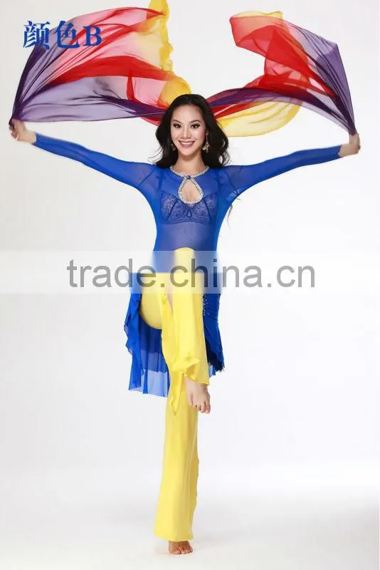 Hot Belly Dancing Veil, New Real Silk Sexy India Belly Dance scarf,Performance Dress Scarf Veil (SJ003)