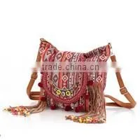 Ladies Fantasy Bags Ethnic/BOHO style jacquard fabric Women Tote Bag Ladies bags Manufacturers
