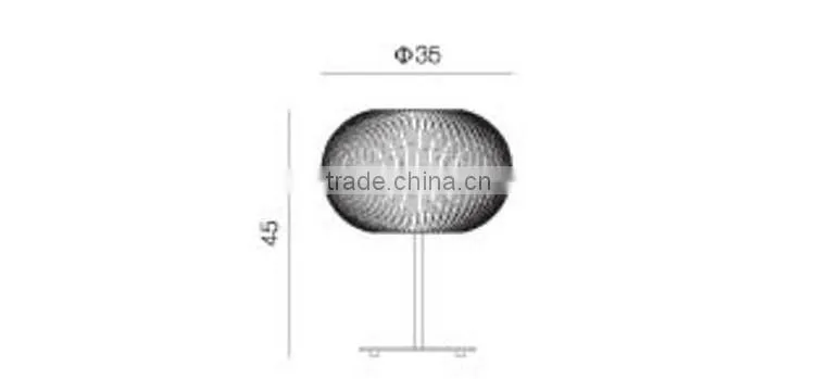 simple iron modern table lamp