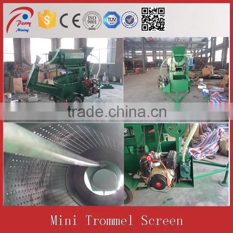 Popular YMT Model Moible Trommel Gold Washing Machine In Ghana