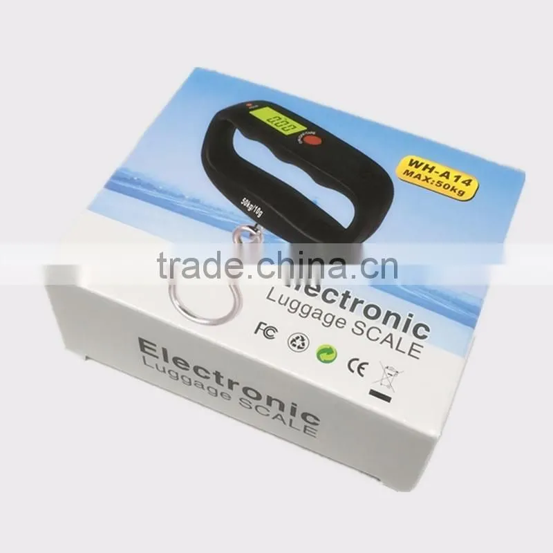 ABS Plastic material Lcd Display Digital Luggage Weighing Scale 50kg