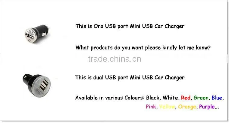 Mobile Phone Mini USB Car Charger