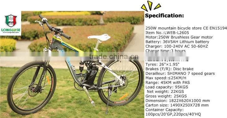 Elektro-Fahrrad E-Bike Pedelec electric bicycle with SR SUNTOUR front fork mountain e bike