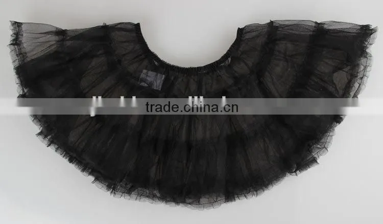 Two Layers Adult Women Black Tutu Skirt