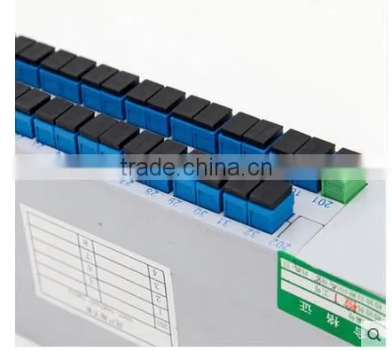 1x2 1x4 1x8 1x16 1x32 fiber optic splitter, inserted type optical splitter with SC connector