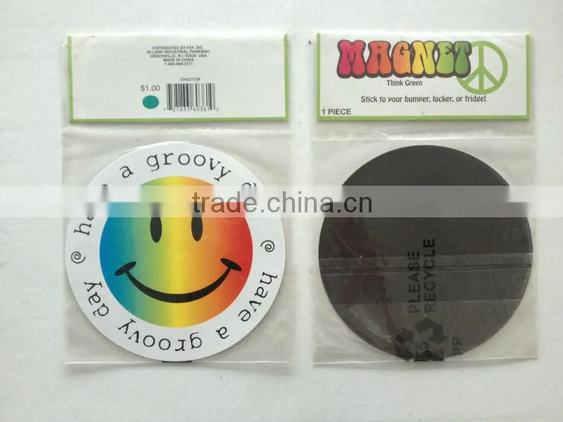 custom logo printed magnet sticker