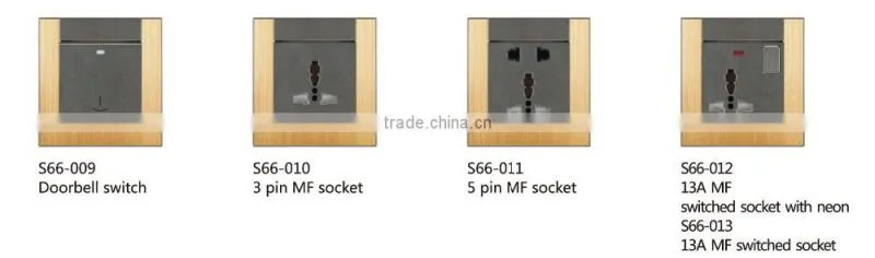 switched socket 4 gang 2 way wall electrical switches