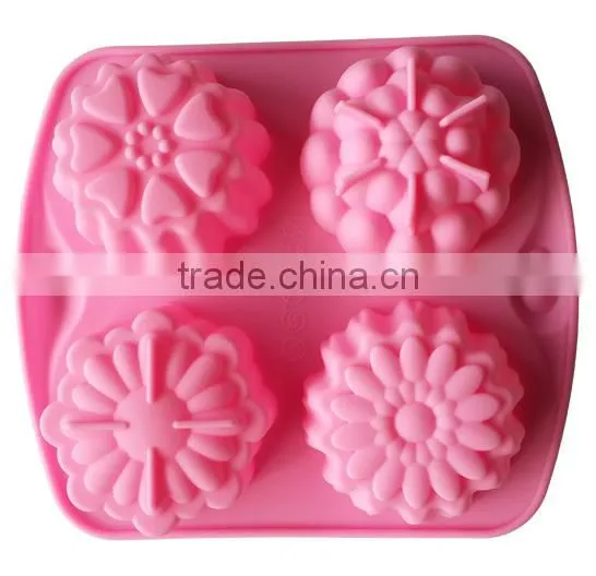 Baking Tools Flower Shaped Silicon Molds Cake Decorating