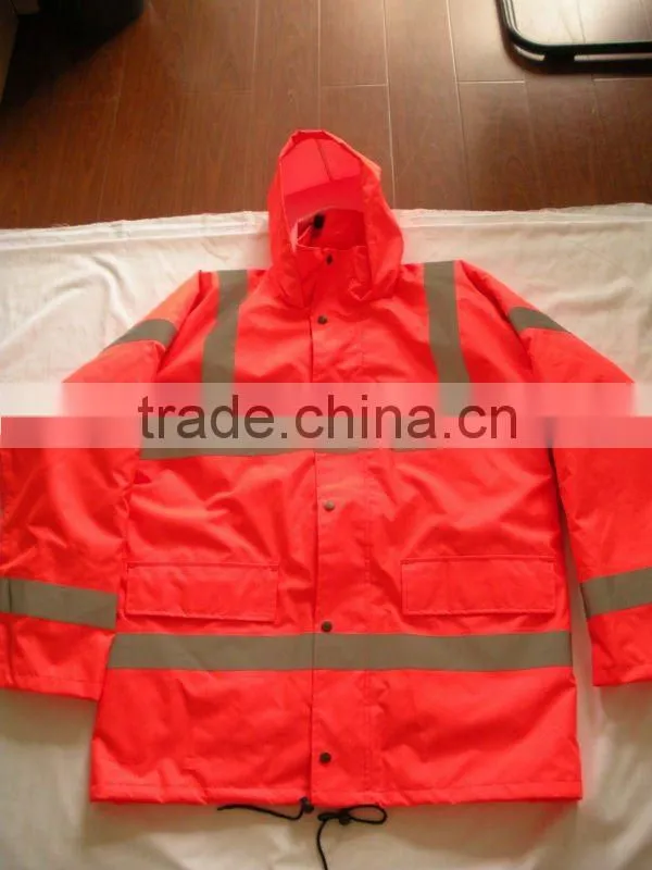 High Visibility Orange Parka