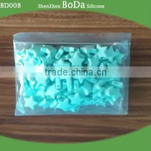 Loose silicone beads Hexagon bead silicone beads
