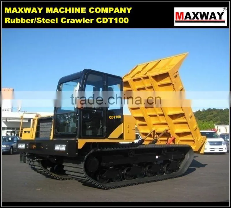 10 Ton Customized Hydraulic Mud Transport Dump Truck , CE / ISO / SGS , Model: CDT100
