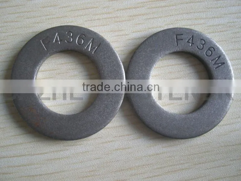 Carbon hardened black F436M flat washer