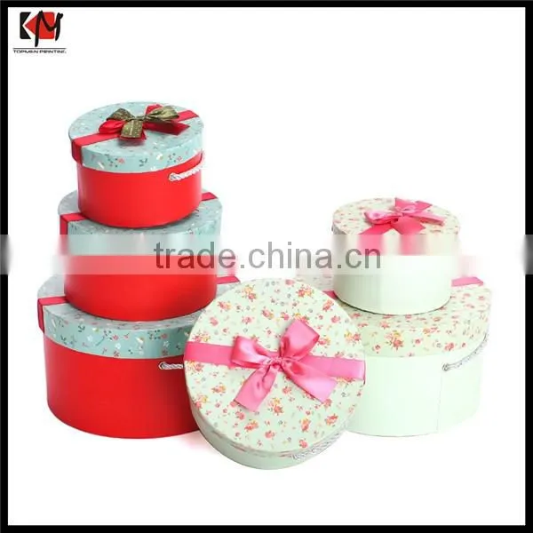 Custom Wholesale Luxury Flower Box Gift Box Packaging Round Flower Box