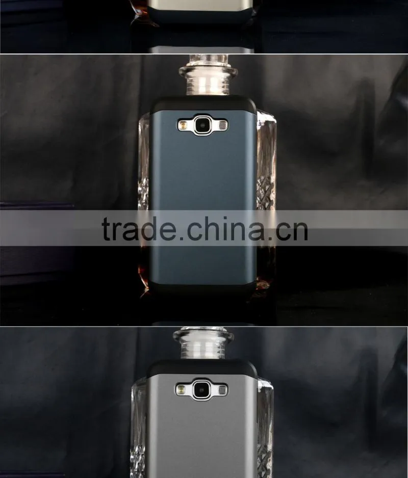 2015 Slim Colorful Armor TPU + PC mobile phone case for samsung E7,for galaxy e7 case,for samsung E7 case