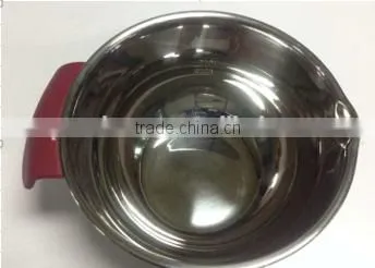 3pcs set Stainless Steel mixing bowl set with silicone