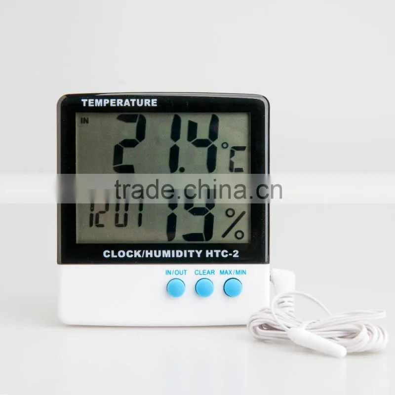 Dual display digital termometros in/out hygrometer