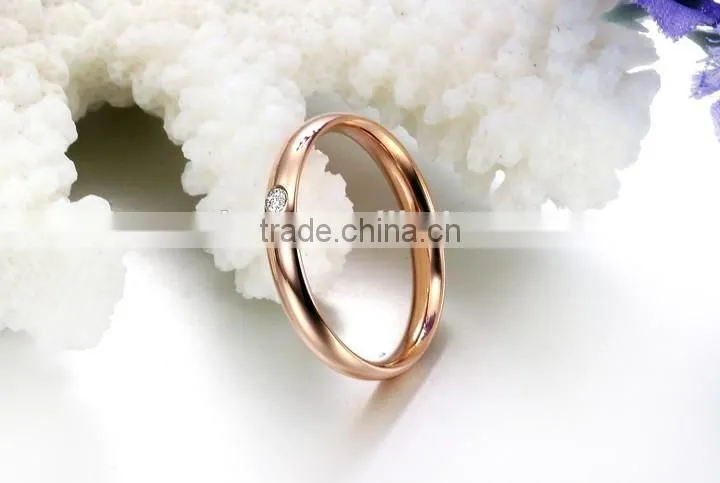 High quality 2015 Alibaba website new model rings , rose gold ring wedding ring