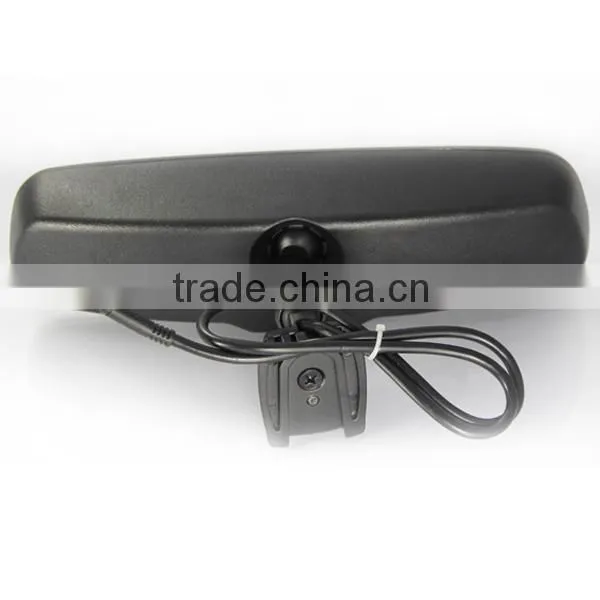 car rearview mirror with reverse camera rearview monitor and OEM parking sensor 4 replaceable detectors