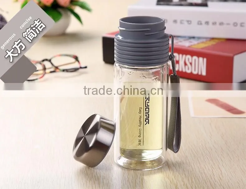 2015 Bpa Free Fancy Voss Water Glass Bottle Wholesale With Silicone Sleeves