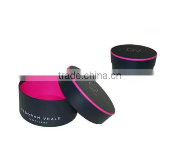 Round cylinder paper gift box for flower