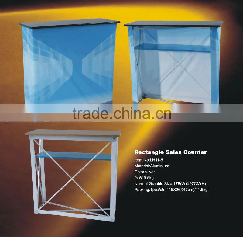 rectangle POP Up sales counter