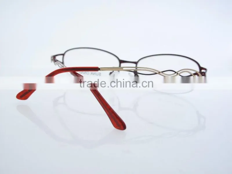 2016 New arrived metal optic frames BM008 half rimless