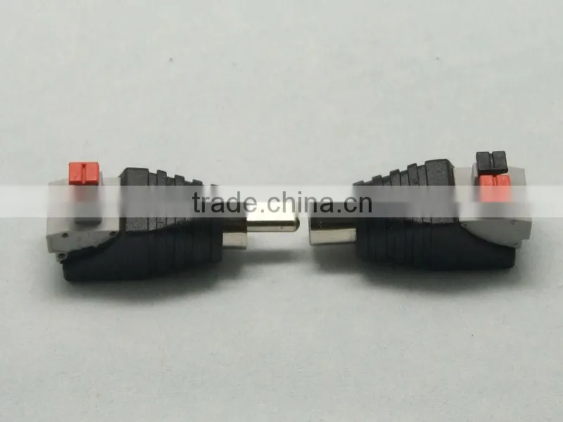 RCA PLUG RCA female plug RCA to 2pin spring connector CAT5 CAT6 Cable to AV Phono Male RCA Connector Jack Plug for CCTV