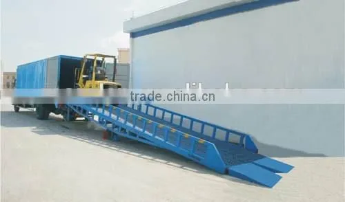 8t hydraulic warehouse mobile loading dock ramp