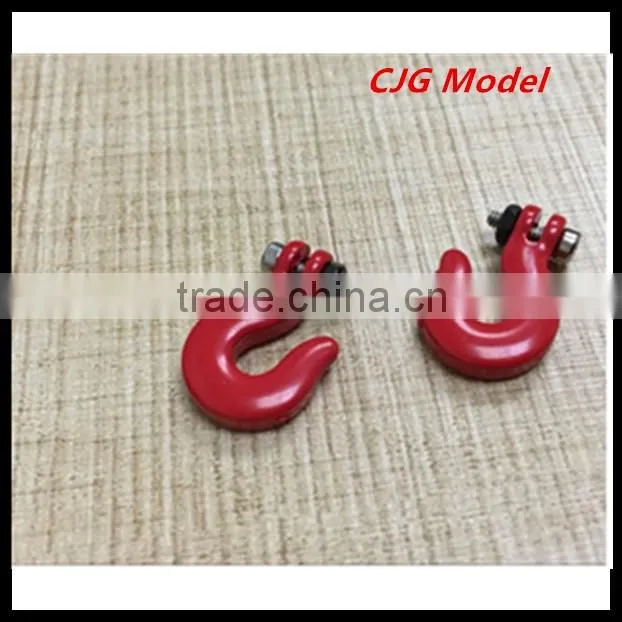 rc car tools accessories billet machined tow shackle for model 1/10 red