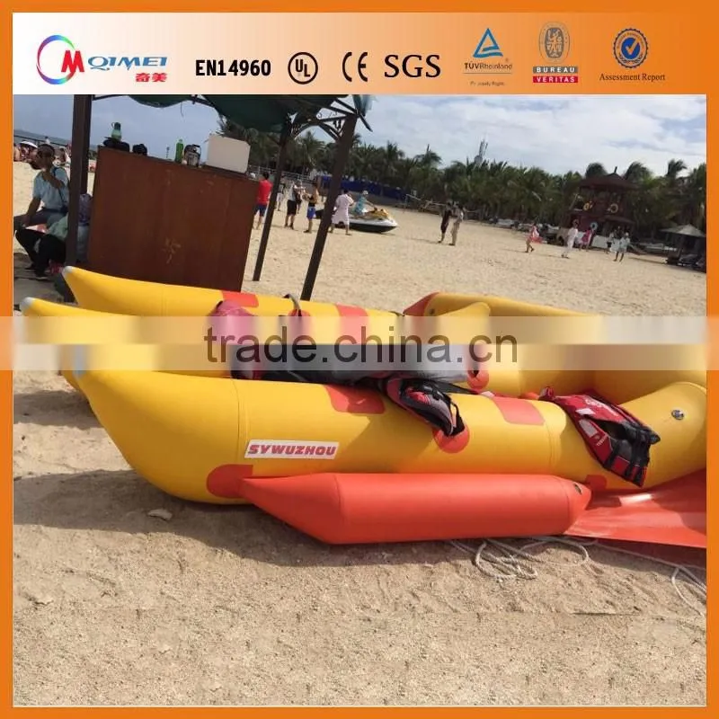 2016 New design giant Inflatable banana boat fruits Waterpark