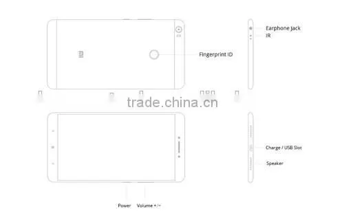 Original Xiaomi Mi MAX 6.44" 4850mAh Snapdragon 650 Hexa Core Mobile Phone google play Multi languages Fingerprint ID