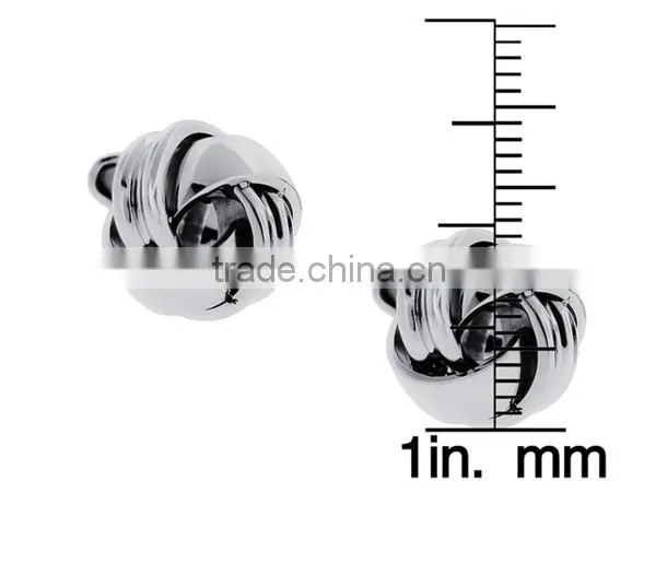 stainless steel men's knot design cuff links