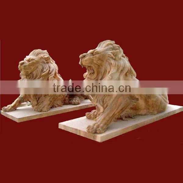 Stone Lion Animal Statue