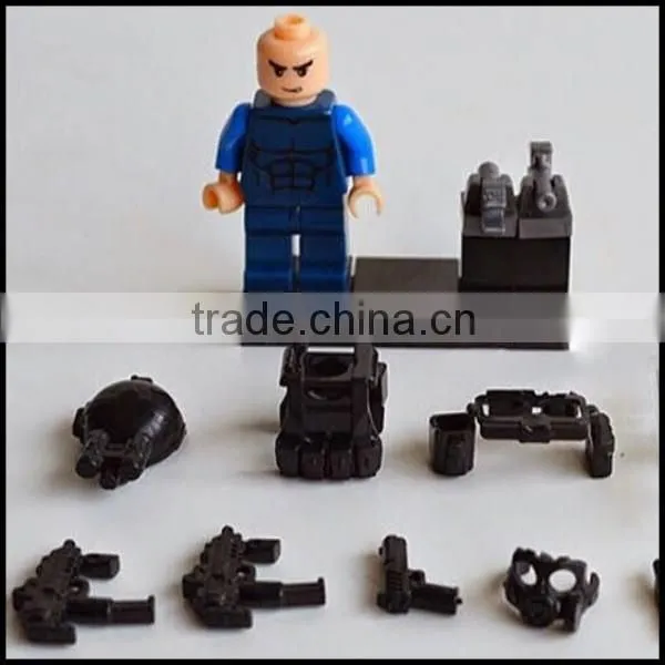 Police Mini figures DIY Assembling Kids Educational Toys Gift,custom plastic assembling toys,custom Educational Toy Mini figures