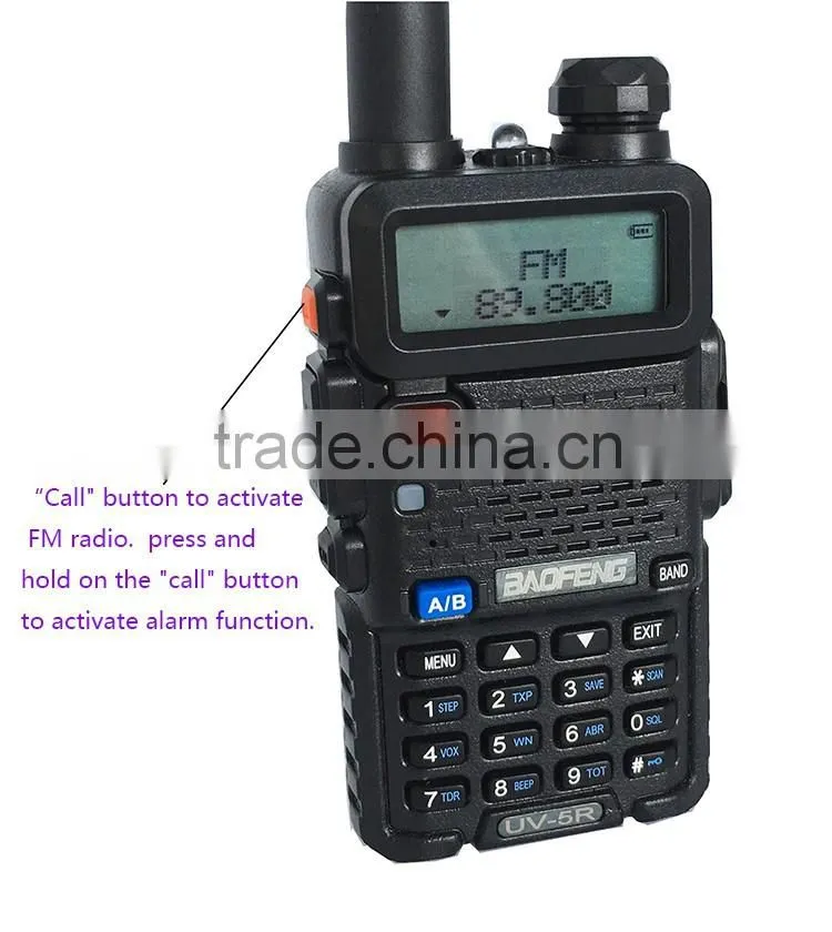 1.5" LCD 5W Dual Band Walkie Talkie With 1 LED Flashlight