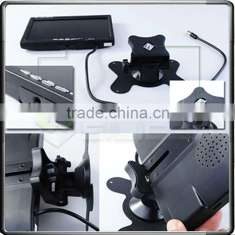cheapest lcd monitor 3-way video input 7 " inch car video monitors/car tft lcd color monitor