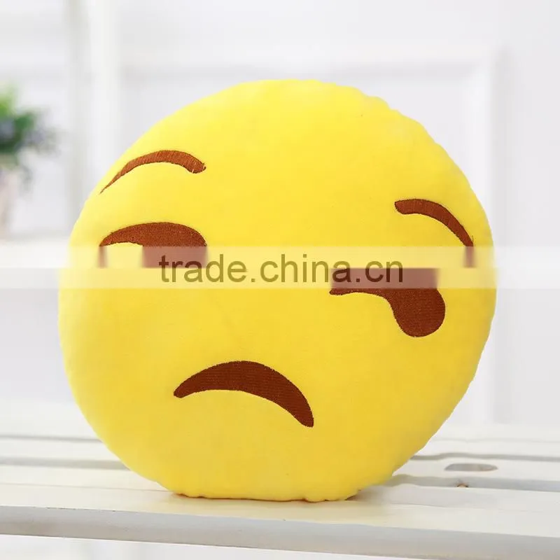 2015 new design emoji pillow, with polyester fiber filling