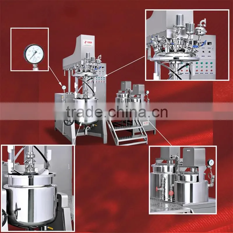 Modern design stainless steel steam heating vacuum mixer
