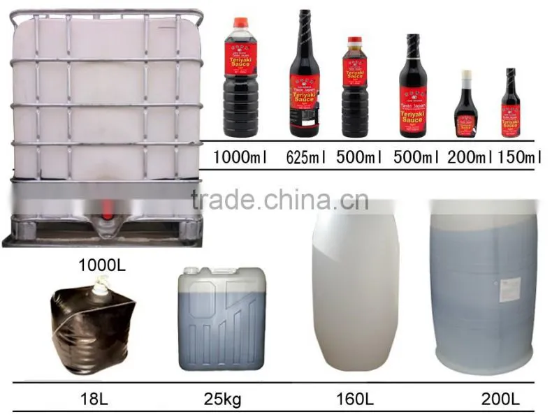 Bulk pack hotel or restaurant soy sauce