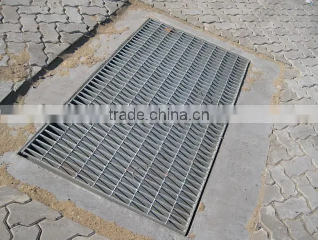 ISO9001:2008 Galvanized Drainage Channel Steel Grating (Manufacturer and best price)