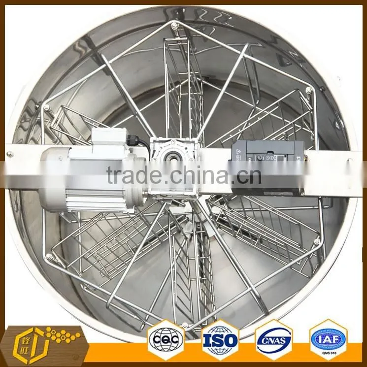 stainless steel 6 Frames Automatic Reversible Honey Extractor for beekeeping